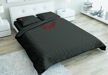 Купить Linen solid-colored bed set Night