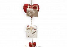 Photo frame-garland "Hearts" | Online store of linen products «Linife»