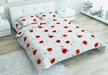Linen bed linen "Poppies" | Online store of linen products «Linife»