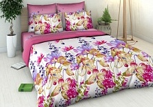 Bed linen from coarse calico "Watercolor etude" | Online store of linen products «Linife»