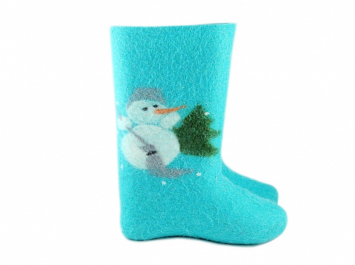 Boots "Snowman" | Online store of linen products «Linife»
