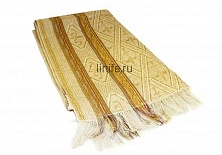 Towel yellow "Rhombuses" | Online store of linen products «Linife»