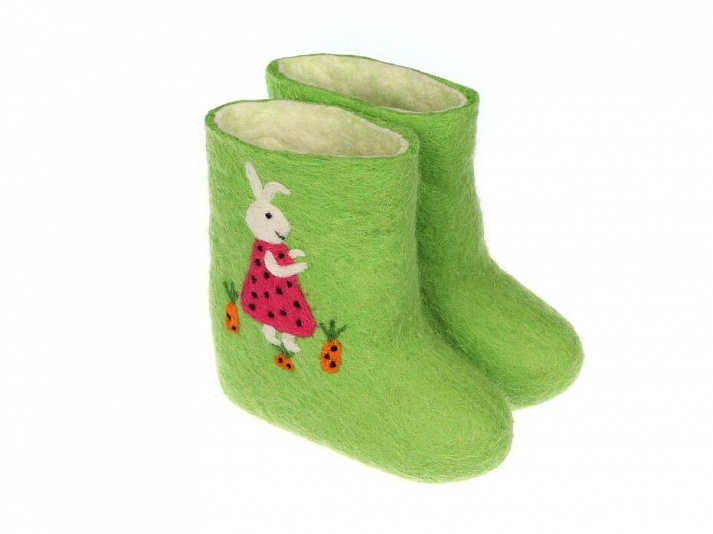 Children's boots "Bunny" | Online store of linen products «Linife»