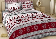Poplin bed linen "Scandinavian motives" | Online store of linen products «Linife»