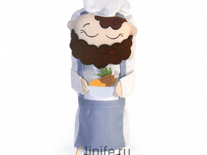 Bottle cover "Cook" | Online store of linen products «Linife»