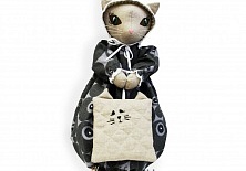 Bag "Cat with a potholder" | Online store of linen products «Linife»