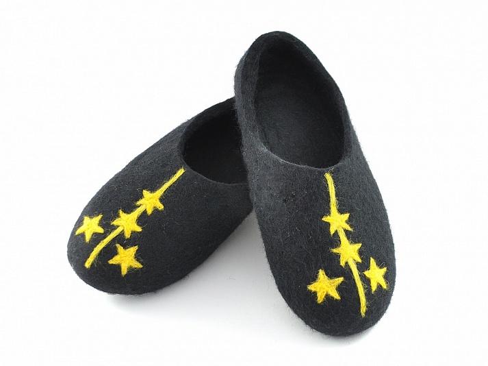 Felt slippers "Captain" | Online store of linen products «Linife»