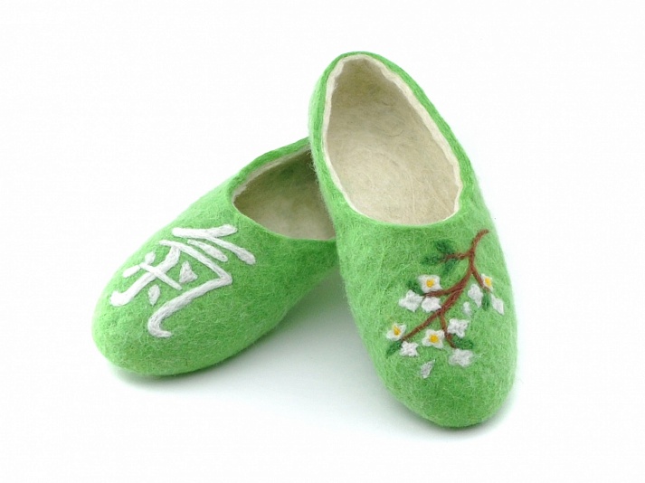 Felt slippers "Freedom" | Online store of linen products «Linife»