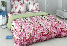 Bed linen from coarse calico "Gladiolus"