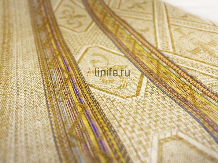 Towel yellow "Rhombuses" | Online store of linen products «Linife»