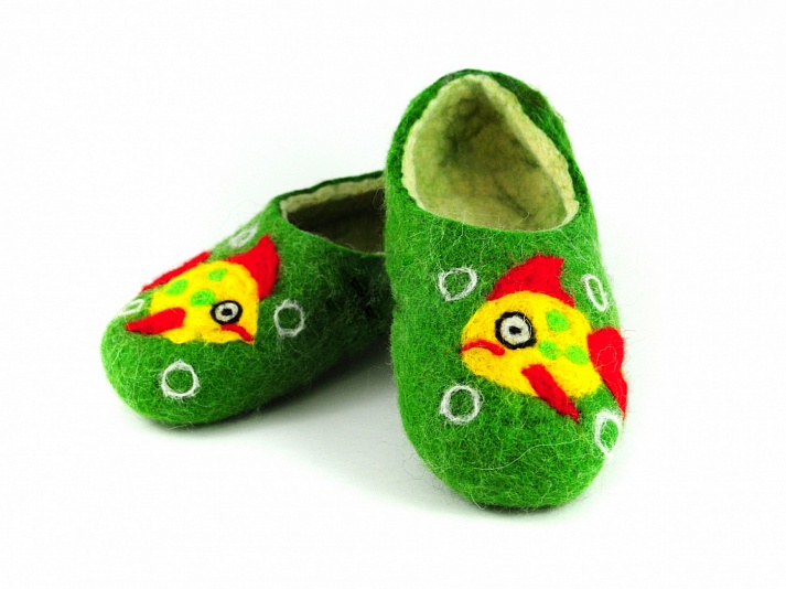 Children's slippers "Rybki" | Online store of linen products «Linife»