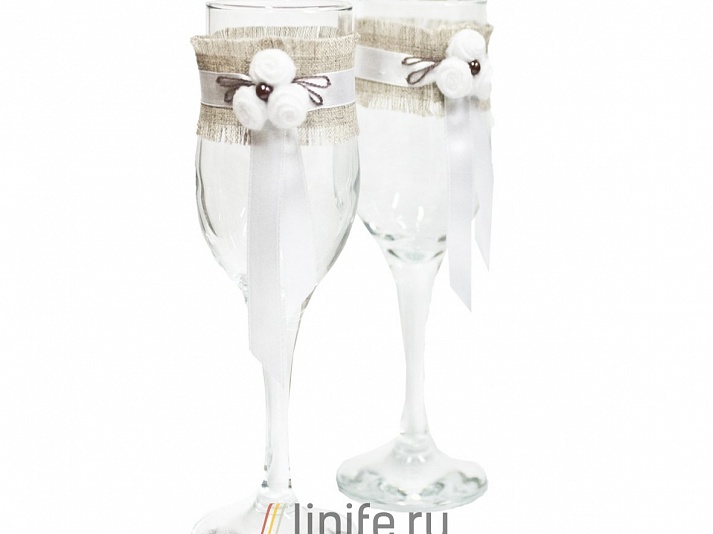 Wedding souvenir "Glasses" | Online store of linen products «Linife»