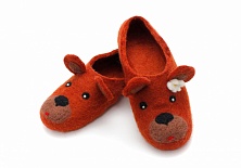 Купить Felt slippers "Bear"