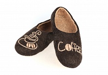 Купить Felt slippers "Coffee"