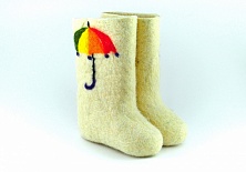 Children's felt boots "Umbrella"