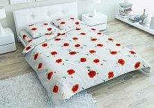 Linen bed linen "Poppies"