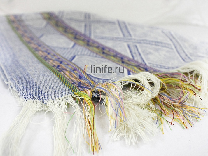 Towel blue "Diamonds" | Online store of linen products «Linife»