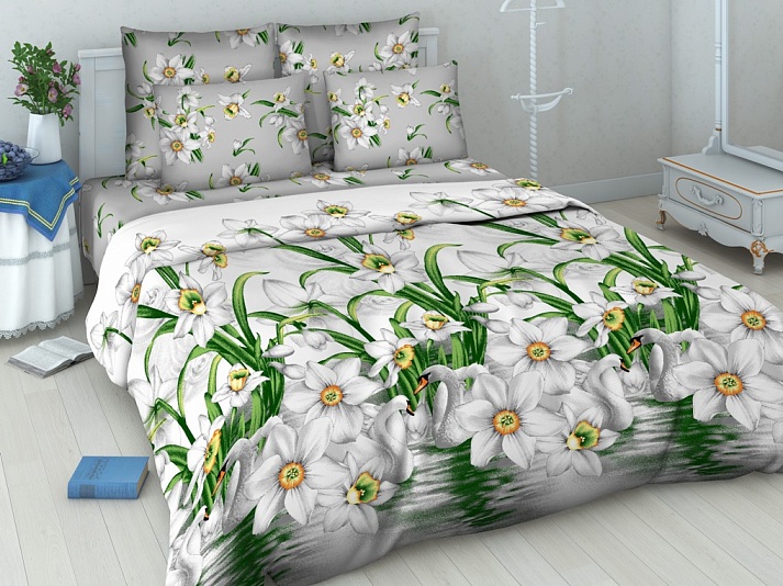 Bed linen from coarse calico "Idily" | Online store of linen products «Linife»