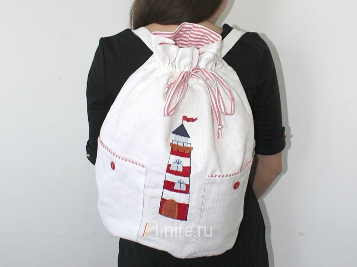 Backpack "Lighthouse" | Online store of linen products «Linife»
