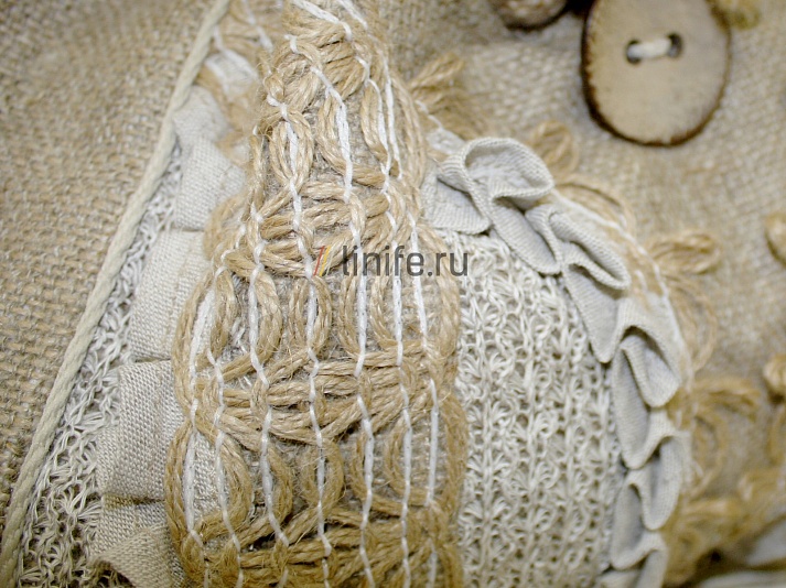 Linen backpack "Daisies" | Online store of linen products «Linife»