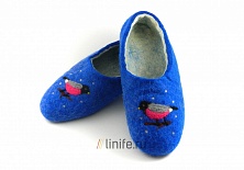 Купить Felt slippers "Night"