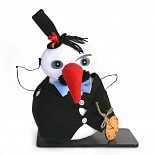 Toy "Snowman with a clock"