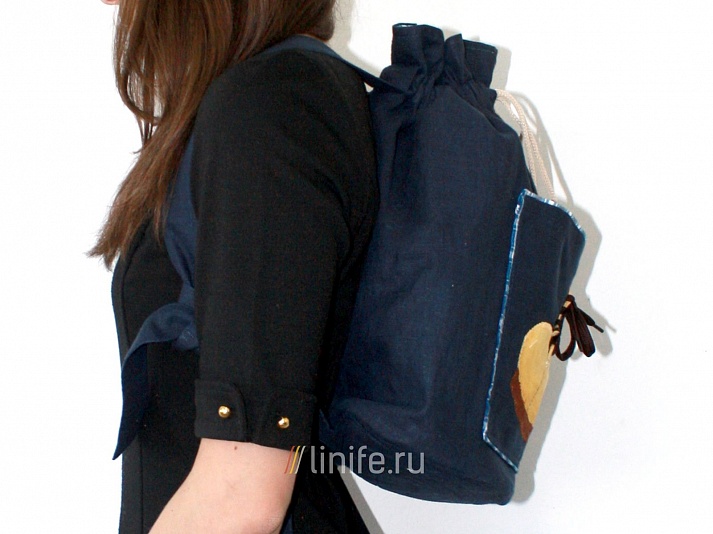 Backpack "Boot" | Online store of linen products «Linife»