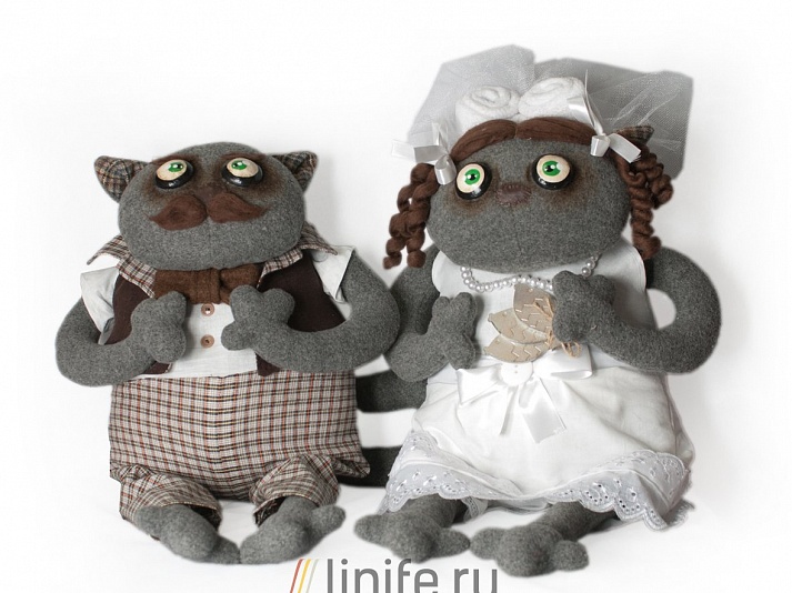 Wedding souvenir "Wedding cats" | Online store of linen products «Linife»