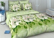 Bed linen from coarse calico "Saffron" | Online store of linen products «Linife»