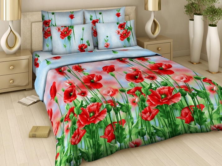Bed linen from poplin "Temptation" | Online store of linen products «Linife»