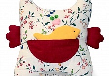 Pillow "Cat with fish" | Online store of linen products «Linife»