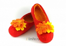 Купить Felt slippers "Harvest"