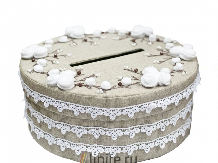 Wedding souvenir "Box for money" | Online store of linen products «Linife»