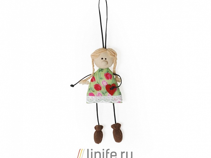 Slavic amulet "Girl with pigtails" | Online store of linen products «Linife»