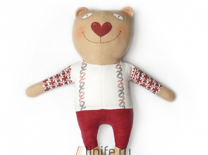 Wedding souvenir "Bear Potap" | Online store of linen products «Linife»