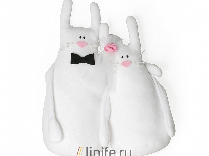 Wedding souvenir "Hares 2" | Online store of linen products «Linife»