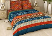 Bed linen from poplin "Oriental temptation" | Online store of linen products «Linife»