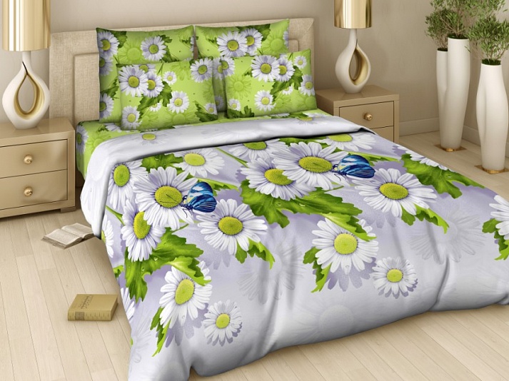 Poplin bed linen "Summer Day" | Online store of linen products «Linife»