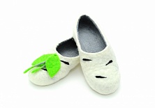 Купить Felt slippers "Birches"