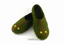 Купить Felt slippers "Lieutenant"