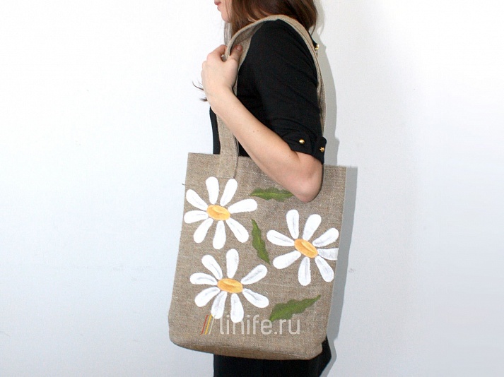 Bag "Daisies" | Online store of linen products «Linife»