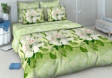 Bed linen from coarse calico "Saffron"