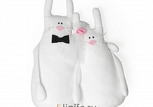 Wedding souvenir "Hares 2" | Online store of linen products «Linife»