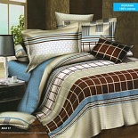 Bed linen from poplin "Cage"