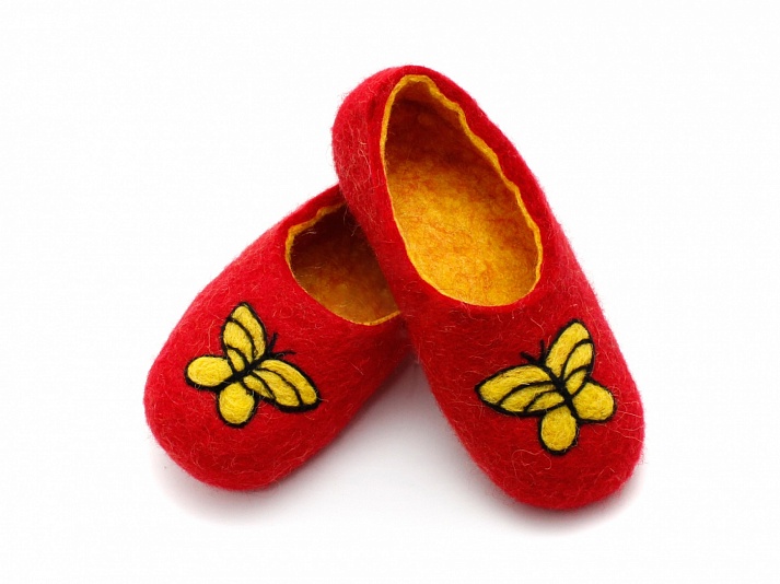 Children's slippers "Butterfly" | Online store of linen products «Linife»