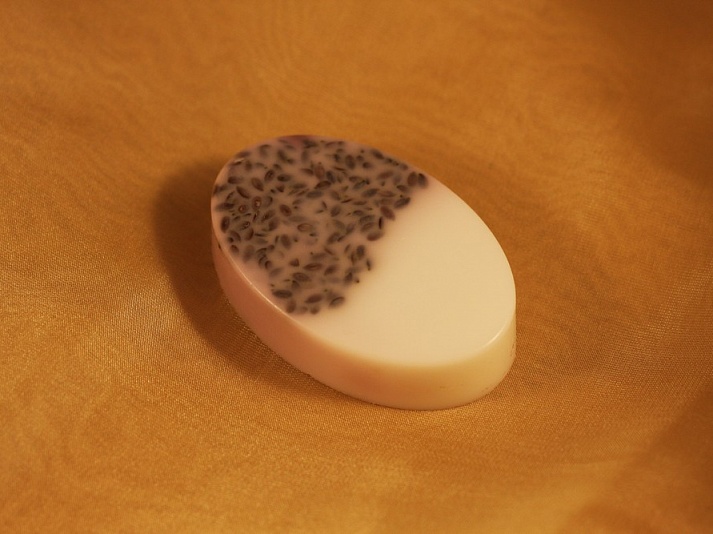 Handmade soap "Lavender and Oatmeal" | Online store of linen products «Linife»