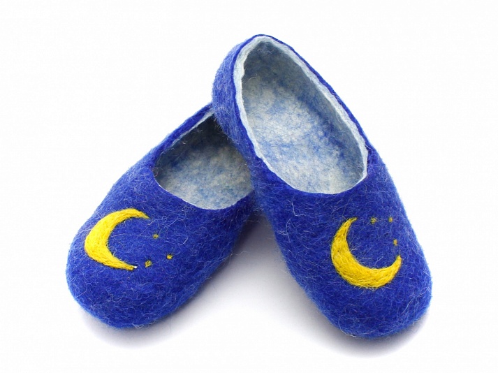 Children's slippers "Night" | Online store of linen products «Linife»