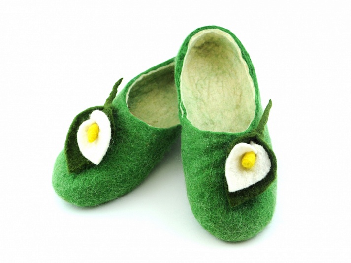 Felt slippers "Callan" | Online store of linen products «Linife»