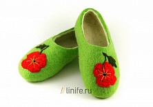 Купить Felt slippers "Rose"